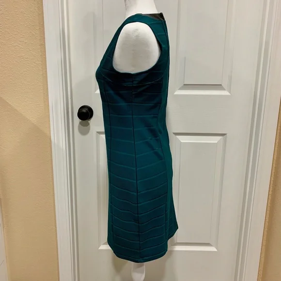 NWOT.  G by Guess dress with leather looking neck accent - Picture 4 of 7